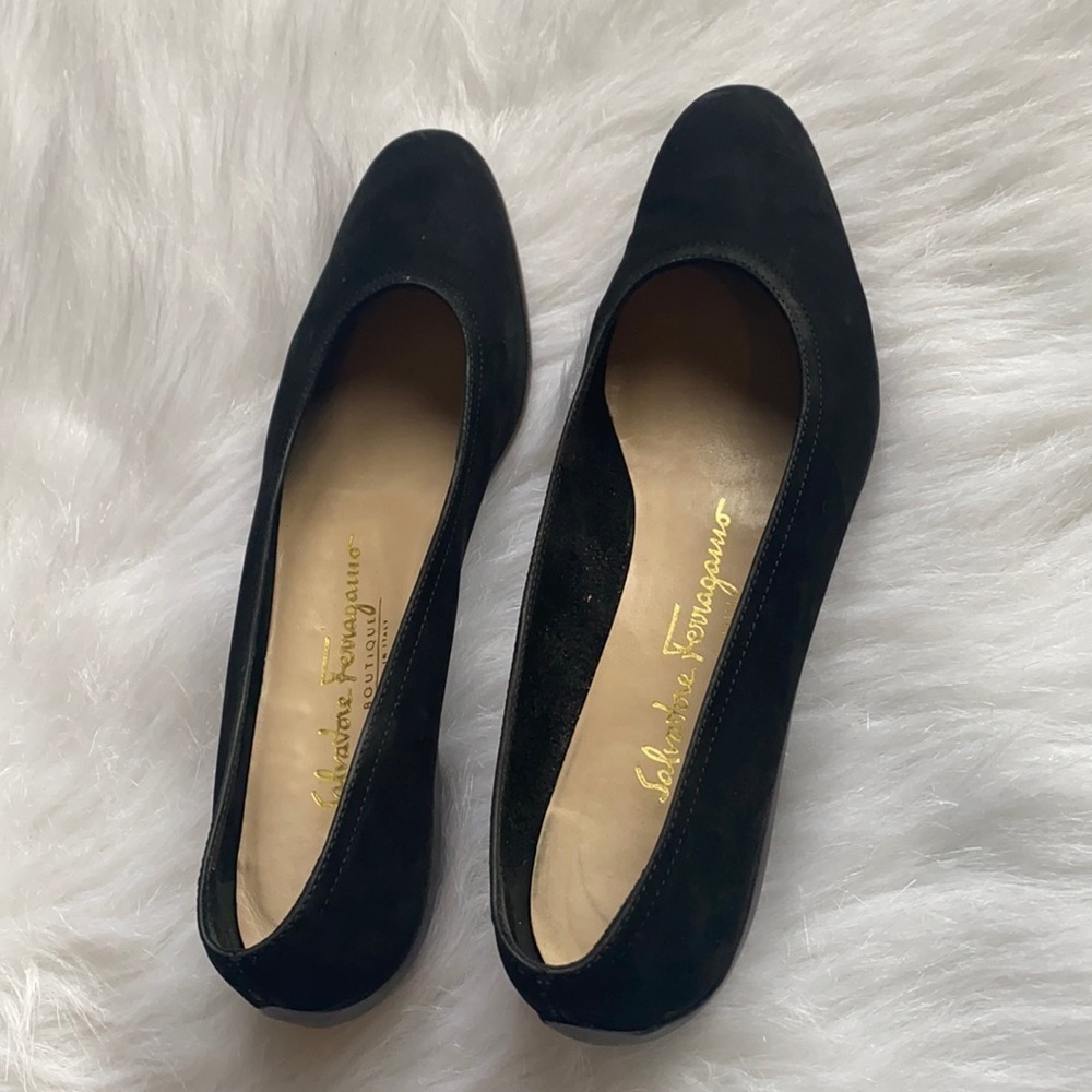 SALVATORE FERRAGAMO leather shoes sz:7.5